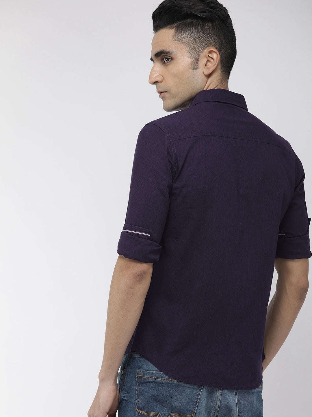 Shop Men Solid Casual Shirt Online.