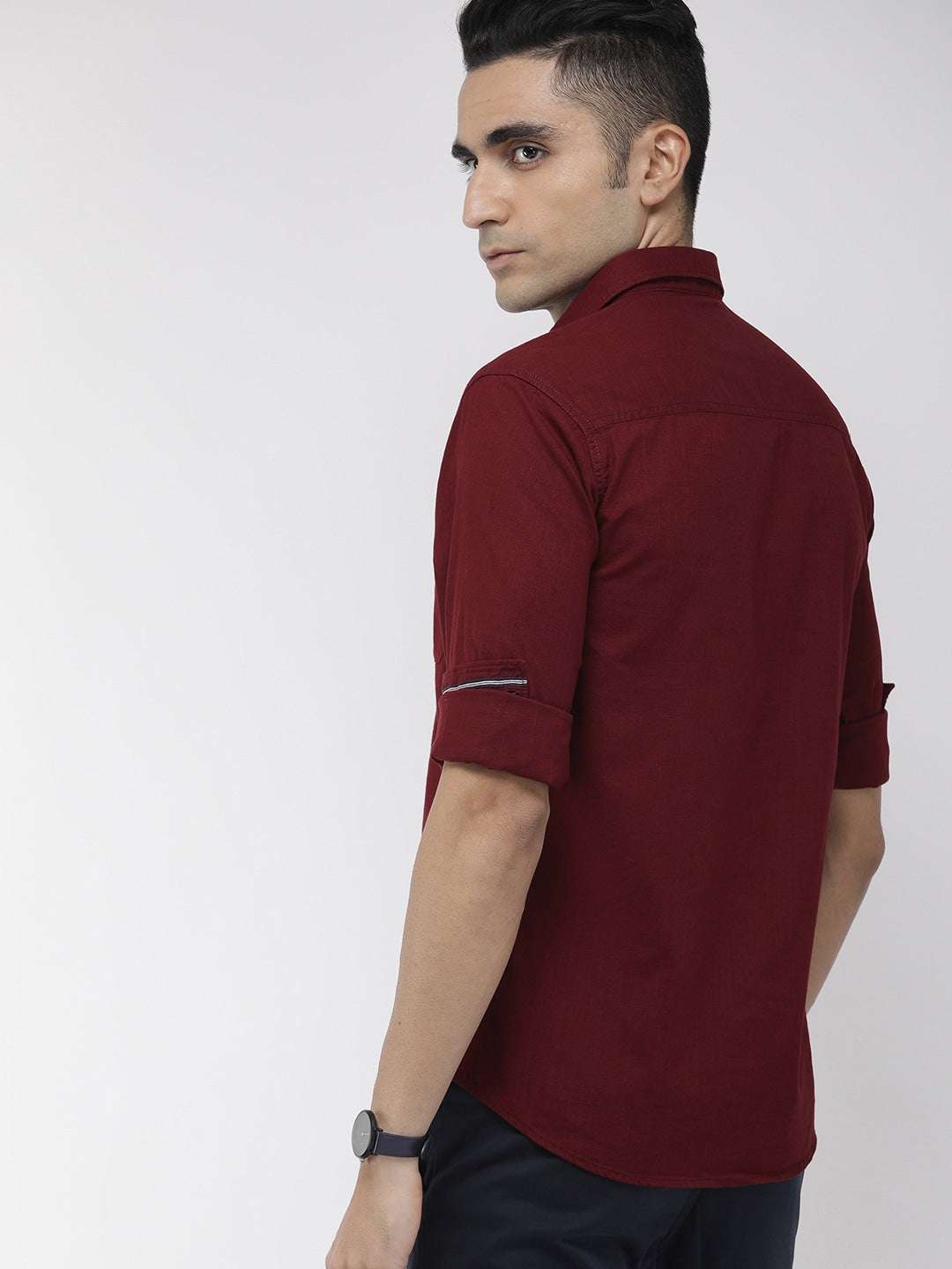 Shop Men Solid Casual Shirt Online.