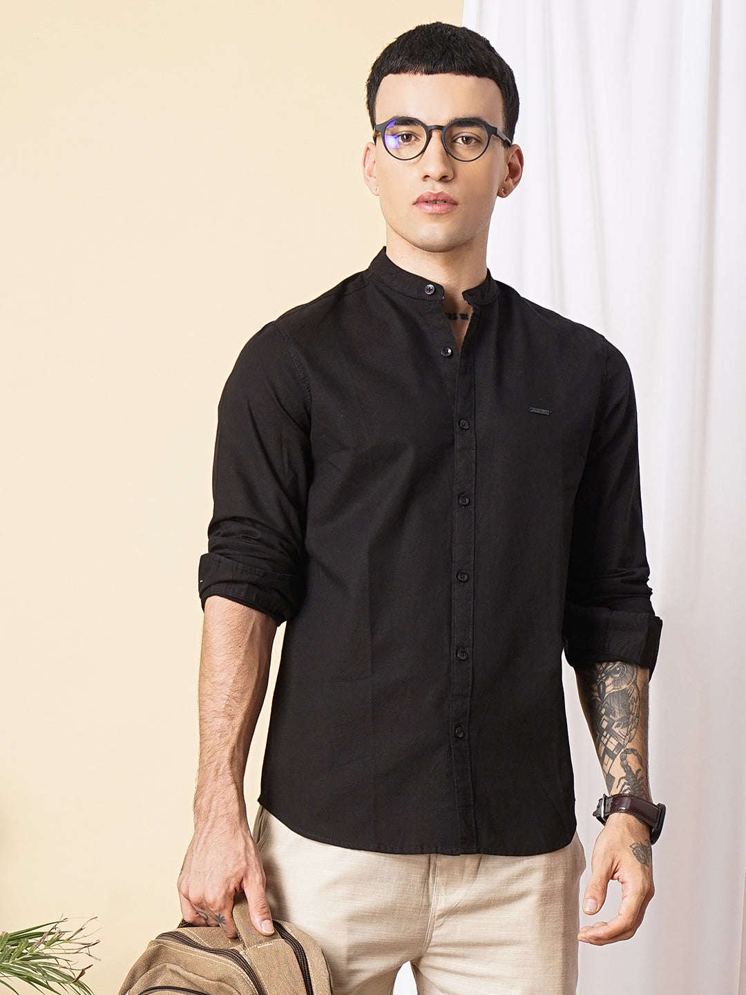 Shop Men Solid Casual Shirt Online.