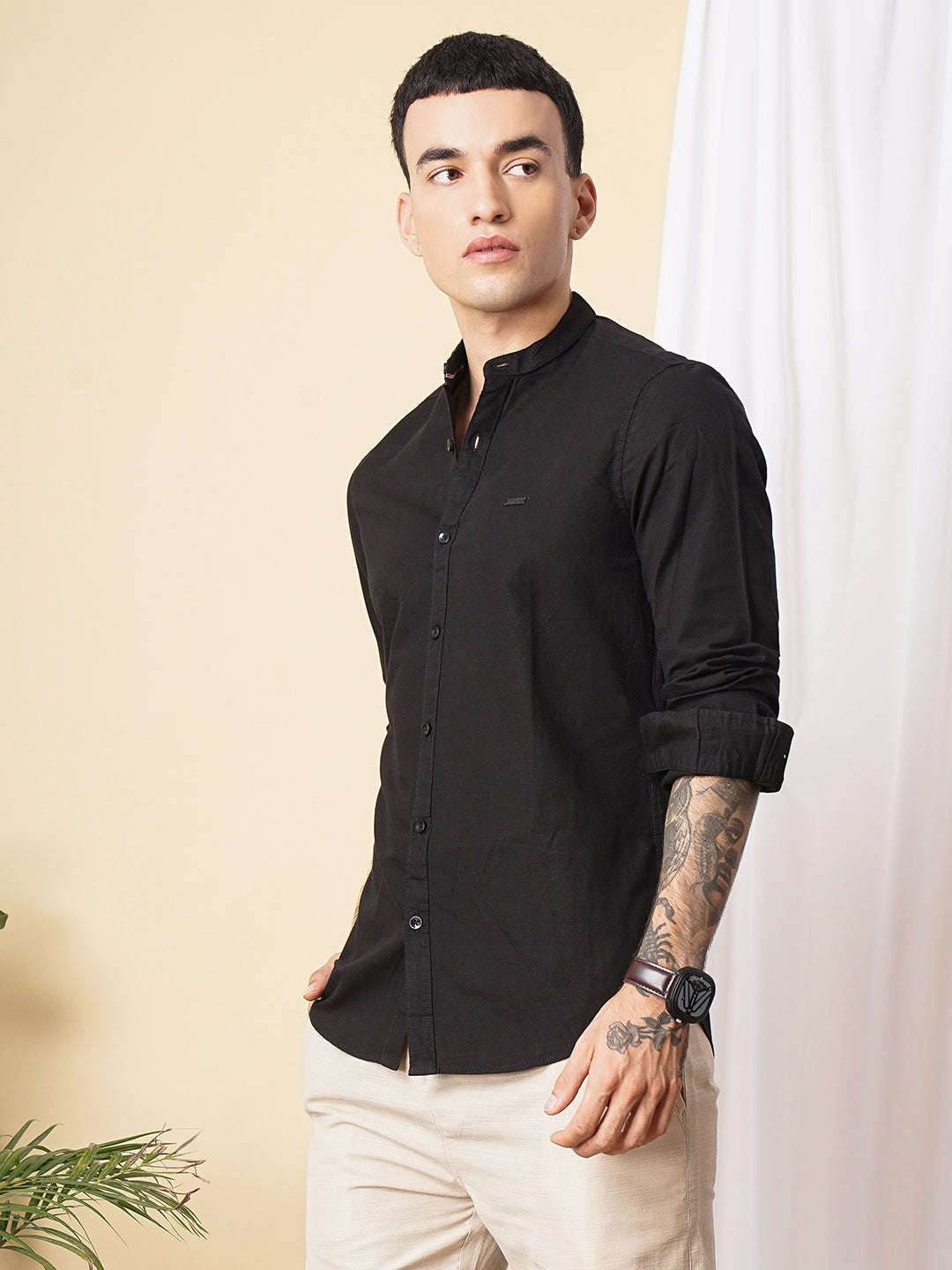 Shop Men Solid Casual Shirt Online.