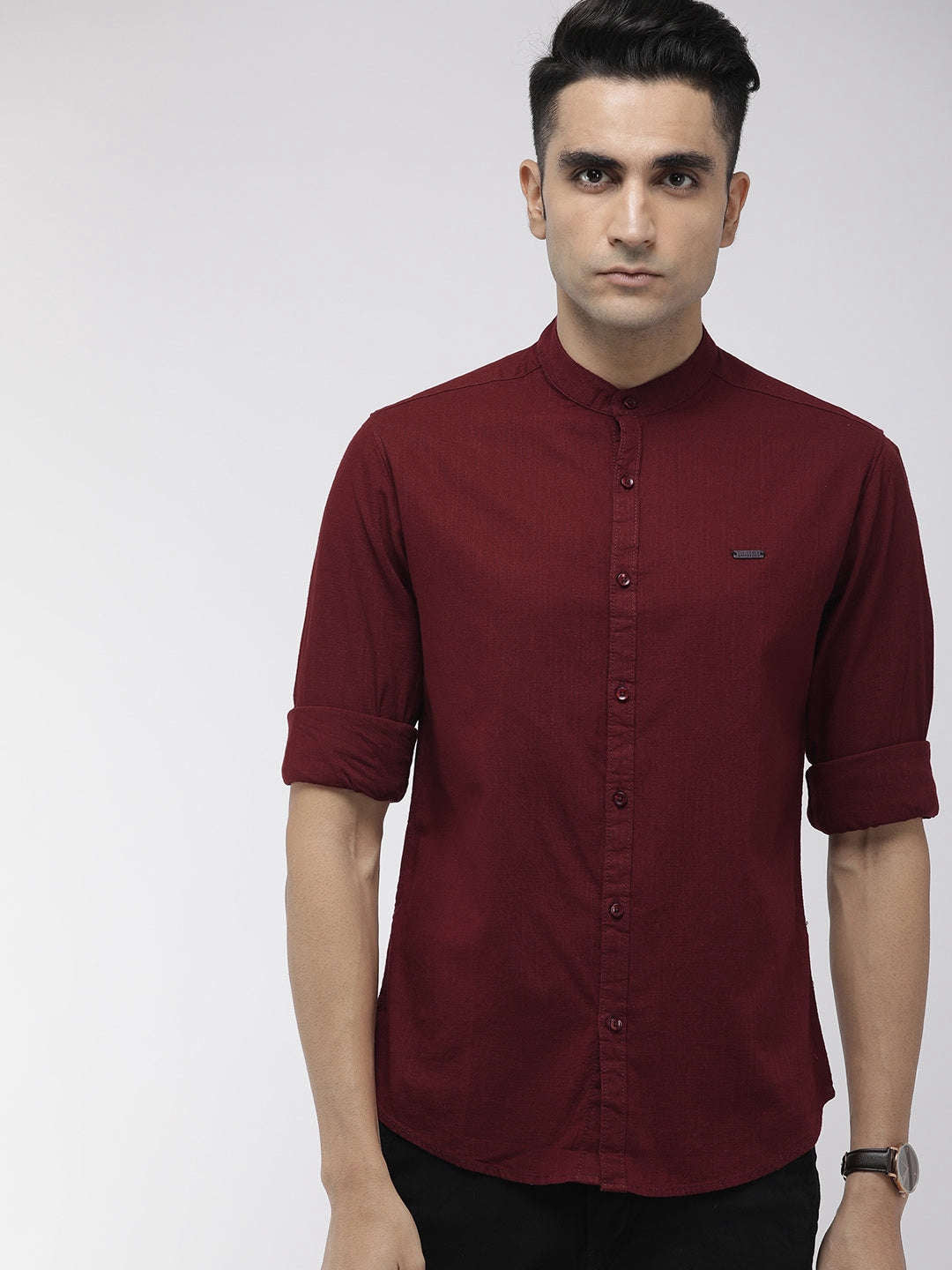 Shop Men Solid Casual Shirt Online.