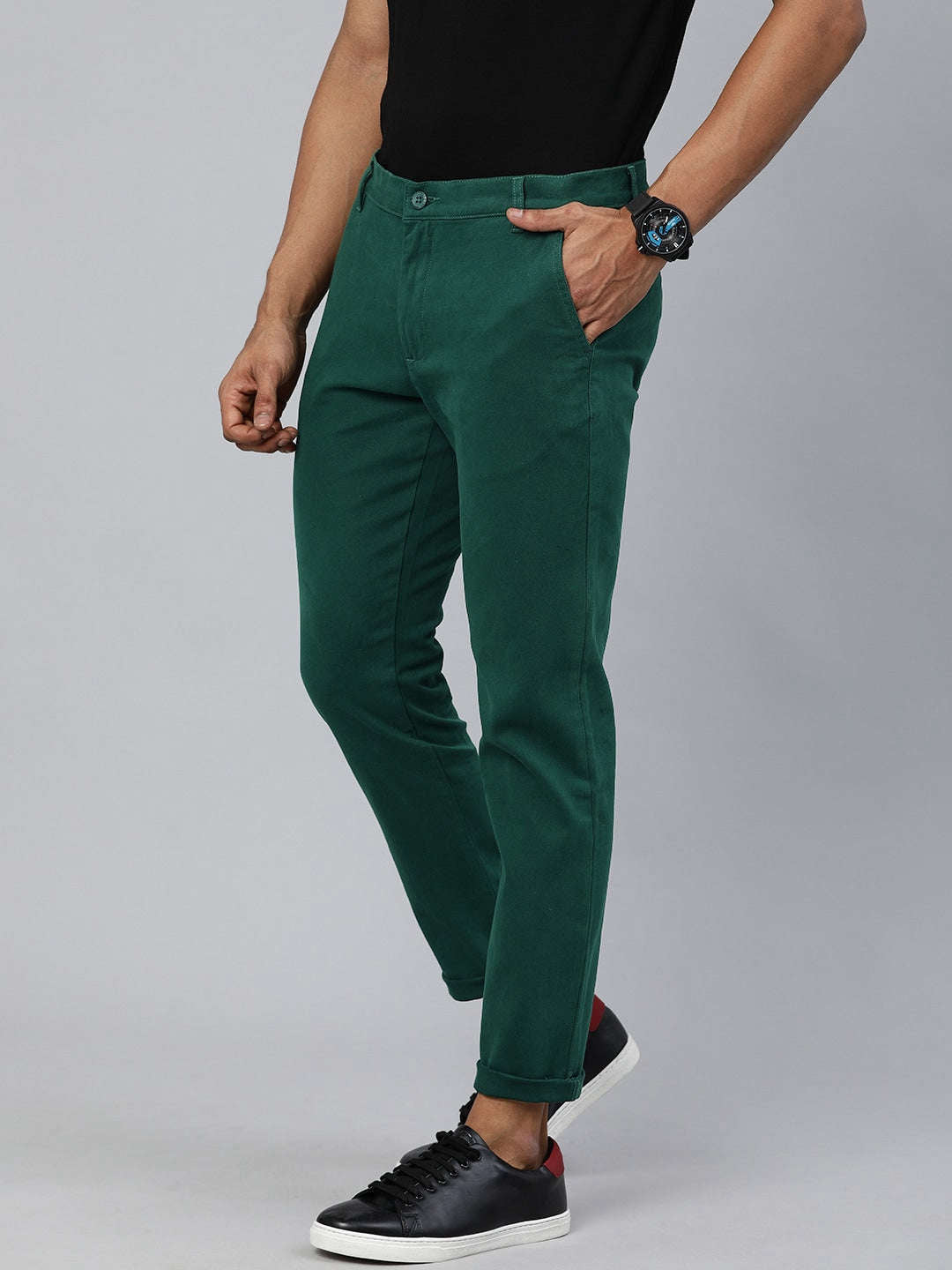 Shop Men Solid Chino Online.