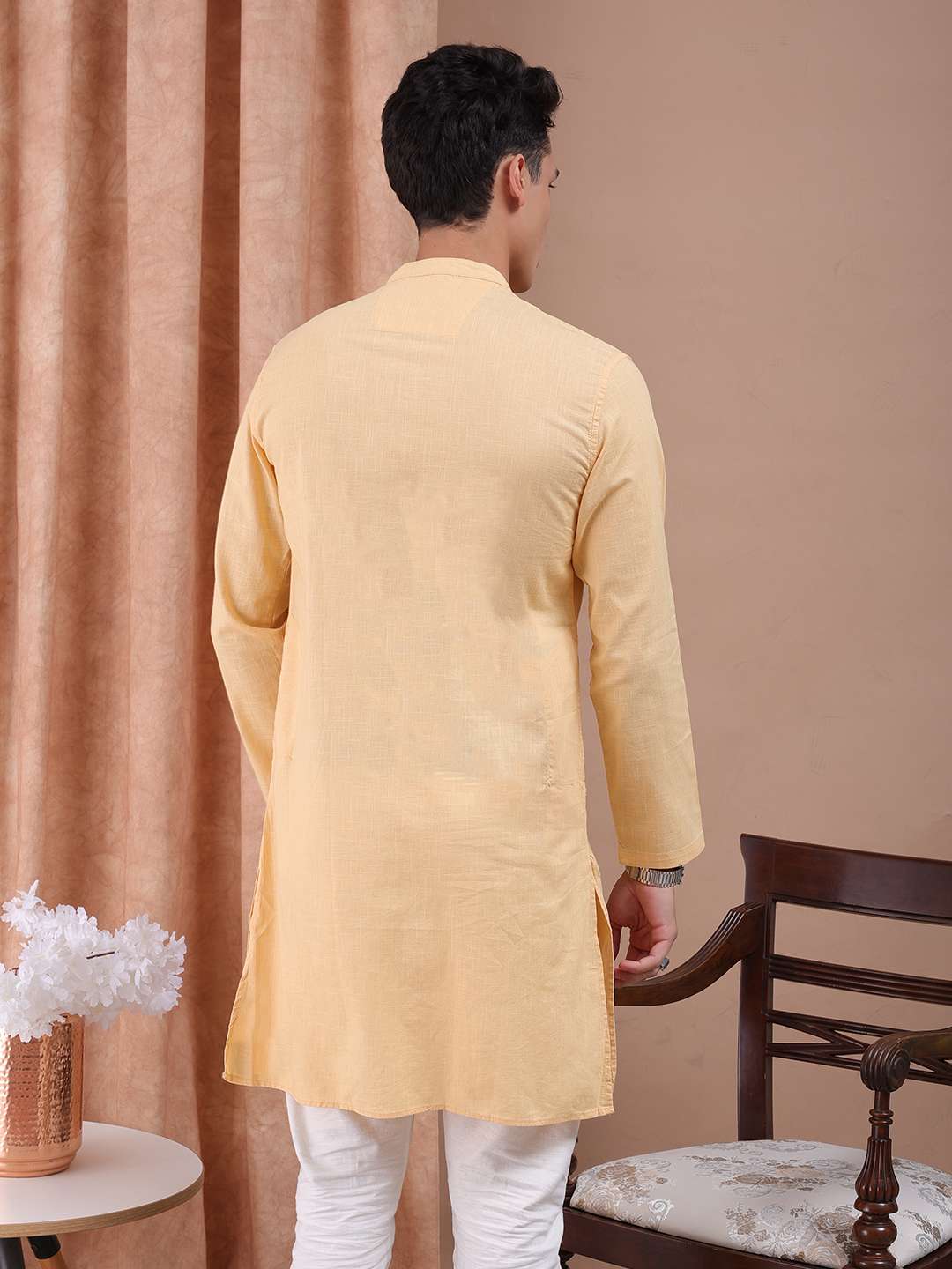 Shop Men Basic Long Kurta Online.