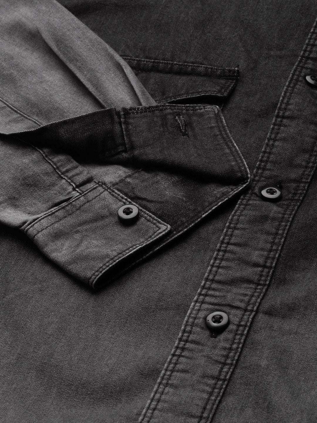 Shop Men 2 Tone Denim Shirt Online.