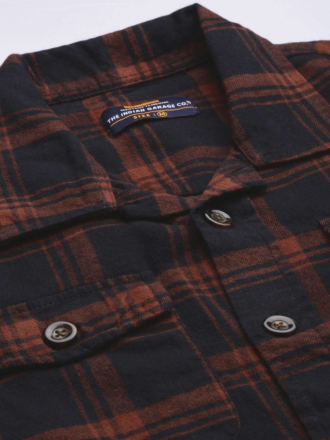 Shop Men Checked Overshirt Online.