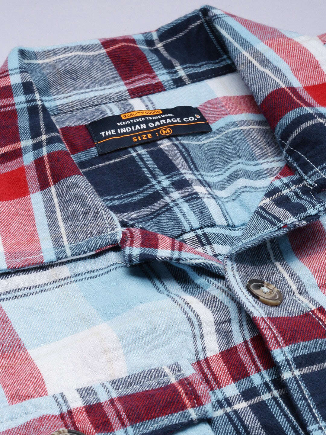 Shop Men Checked Overshirt Online.