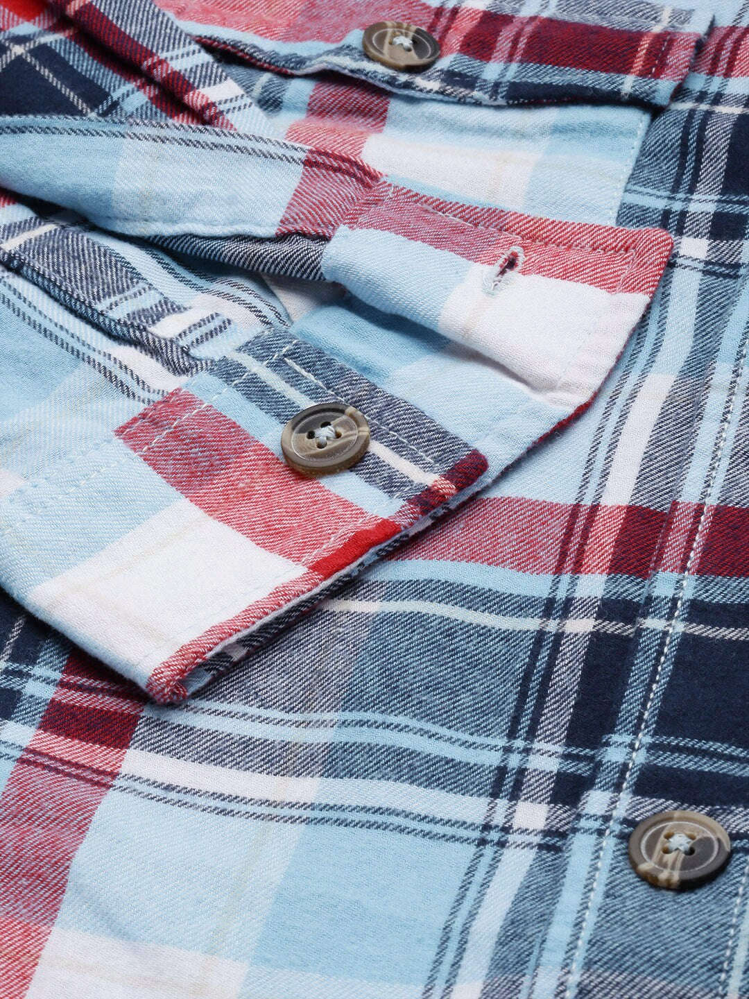 Shop Men Checked Overshirt Online.