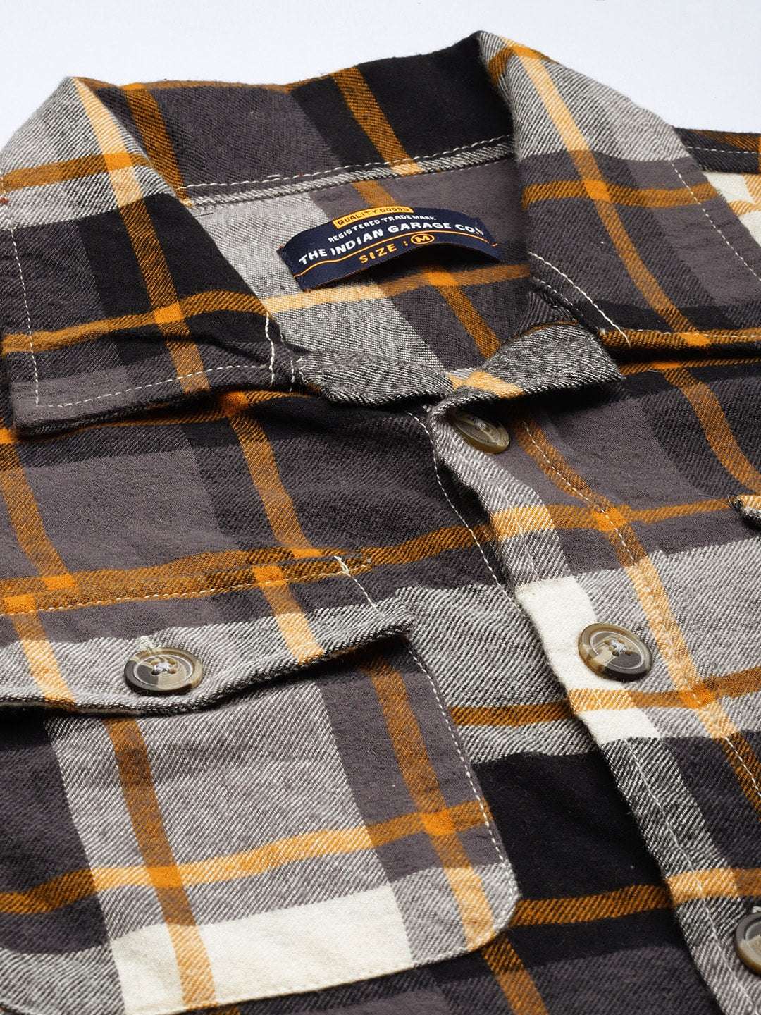 Shop Men Checked Overshirt Online.