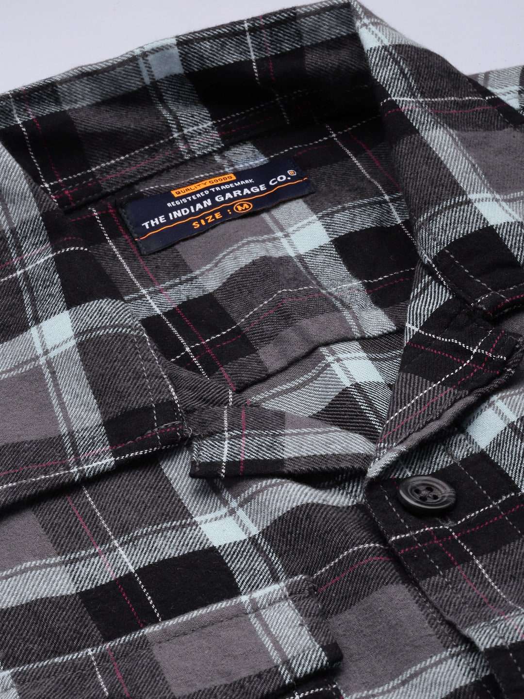 Shop Men Checked Overshirt Online.