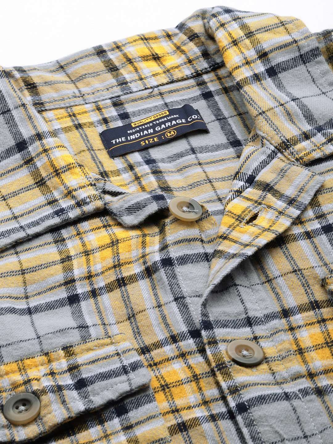 Shop Men Checked Overshirt Online.