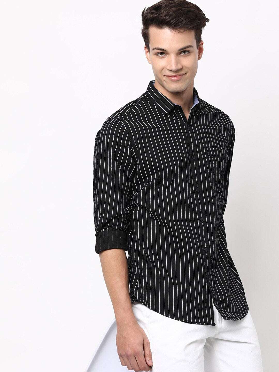 Shop Men Striped Shirt Online.