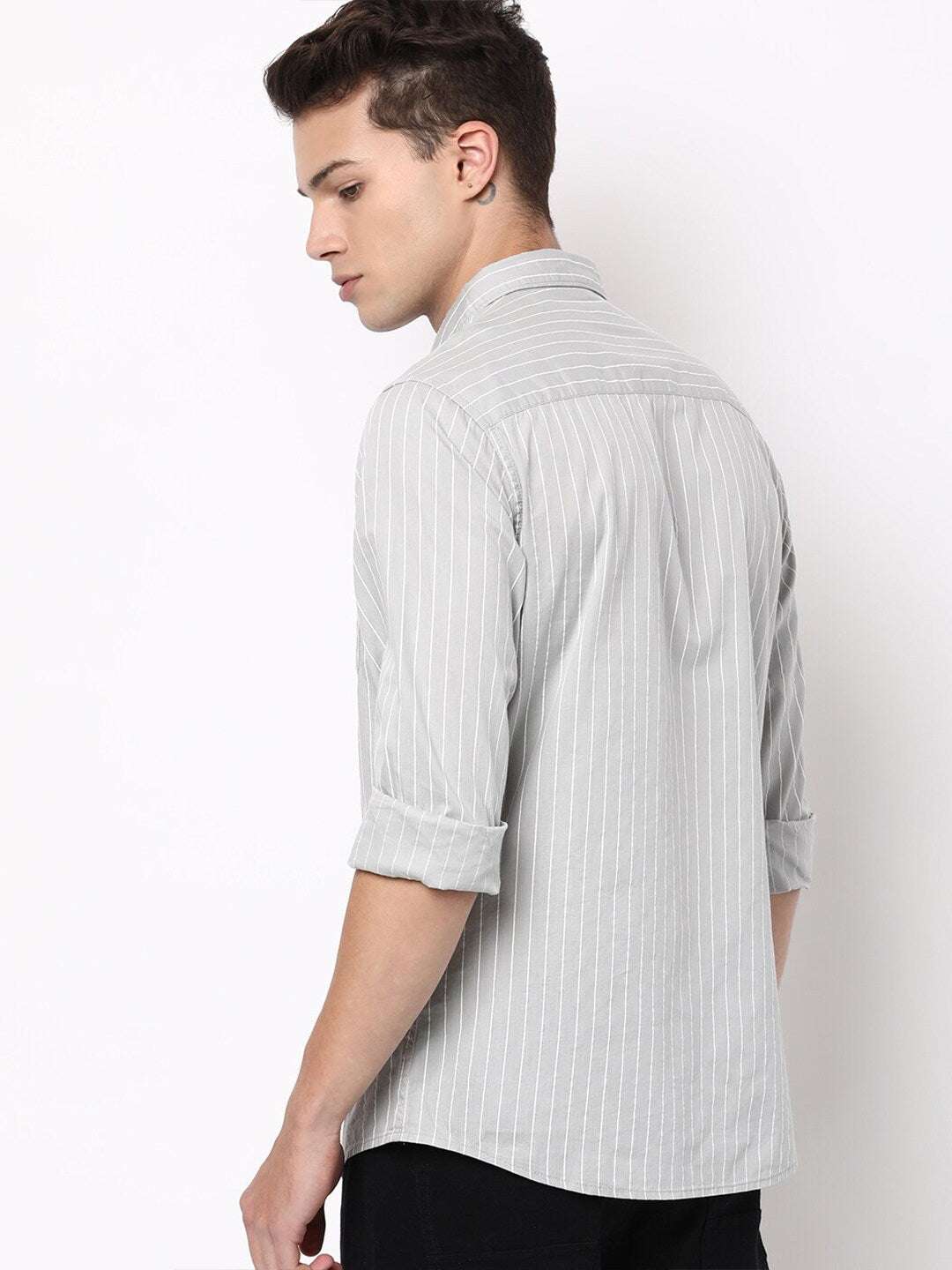 Shop Men Casual Striped Shirt Online.