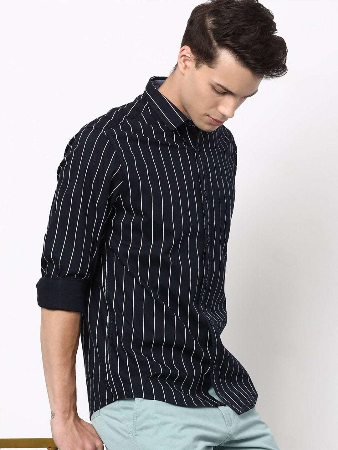 Shop Men Striped Shirt Online.