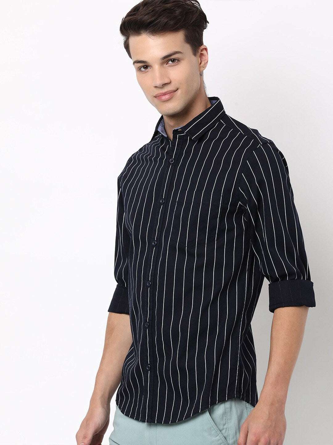 Shop Men Striped Shirt Online.