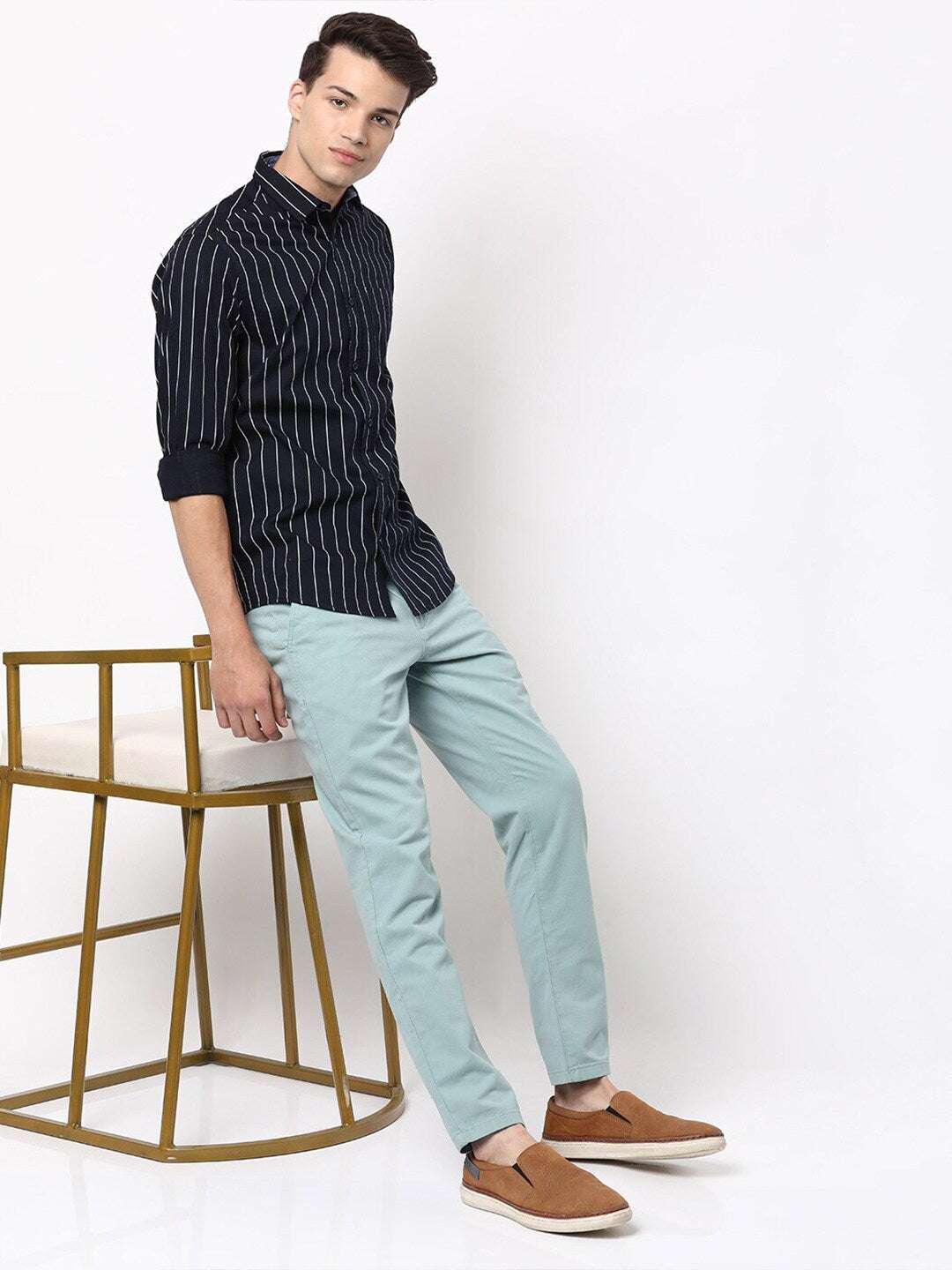 Shop Men Striped Shirt Online.