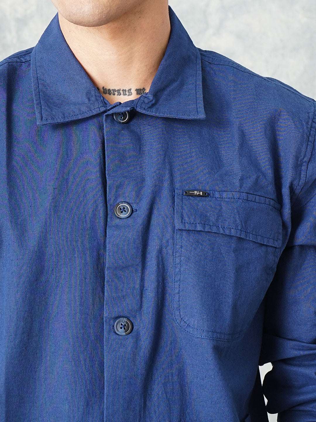 Shop Men Linen Overshirt Online.