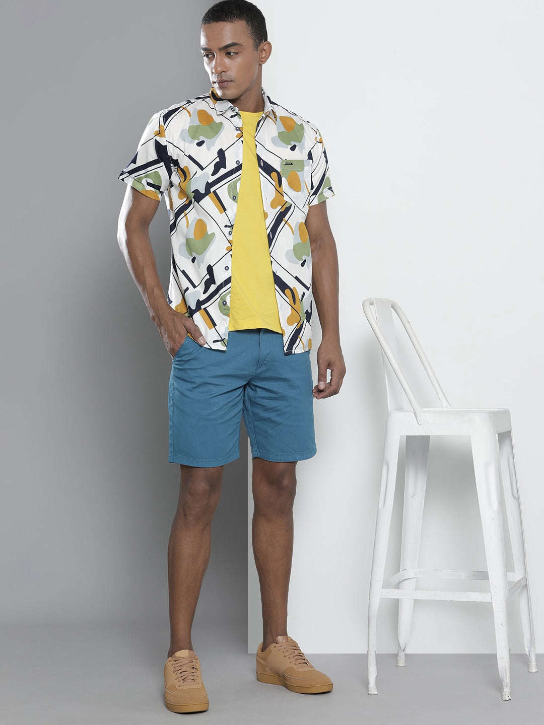 Shop Men Abstract Casual Shirt Online.