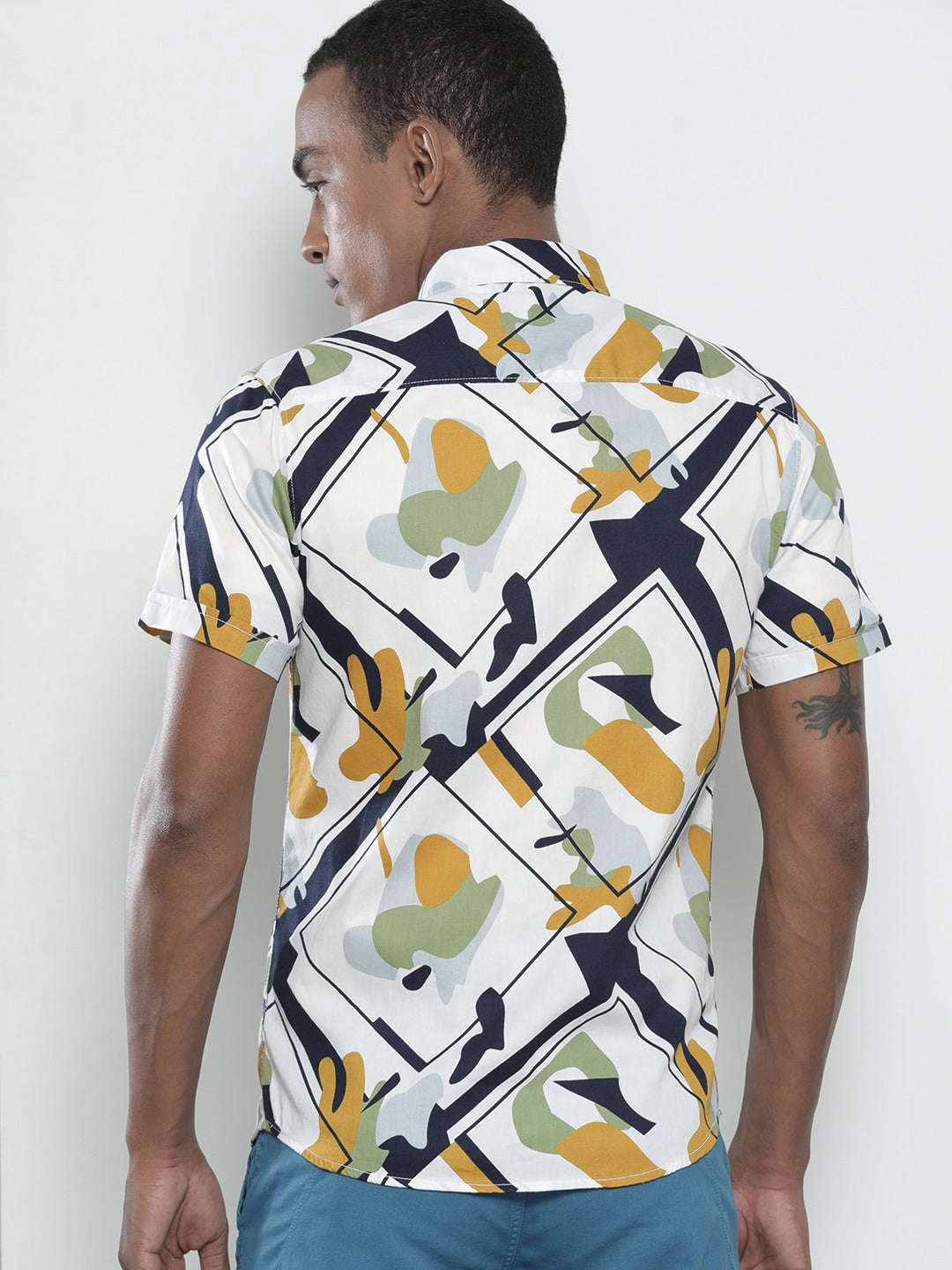 Shop Men Abstract Casual Shirt Online.