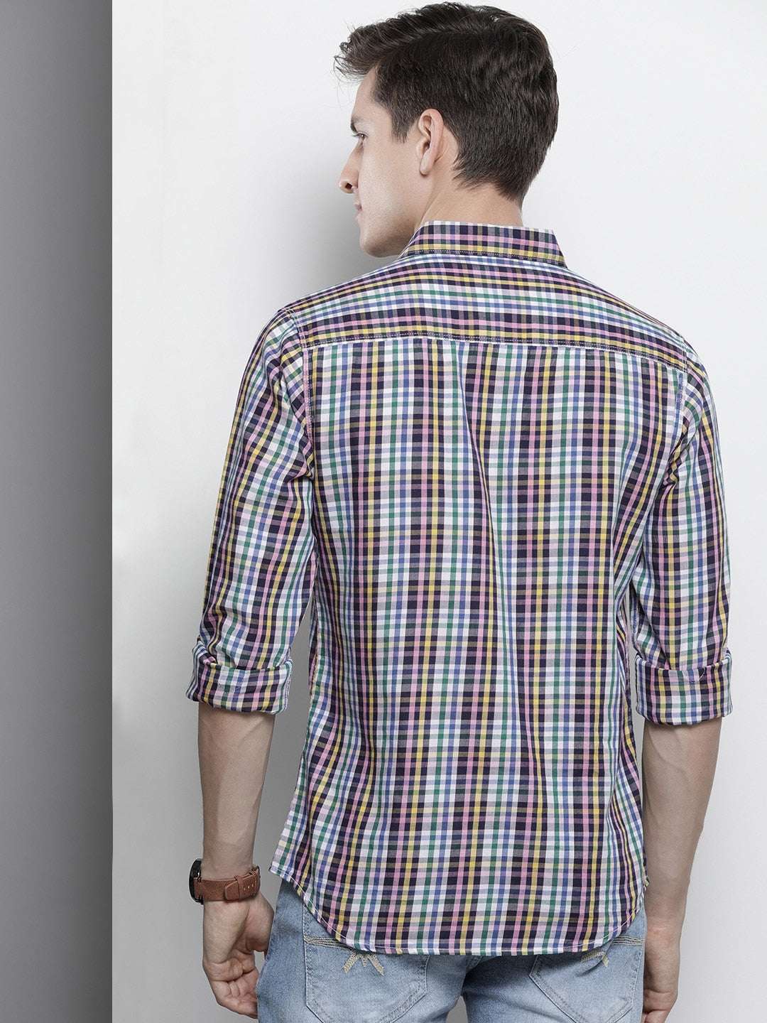 Shop Men Checked Shirt Online.