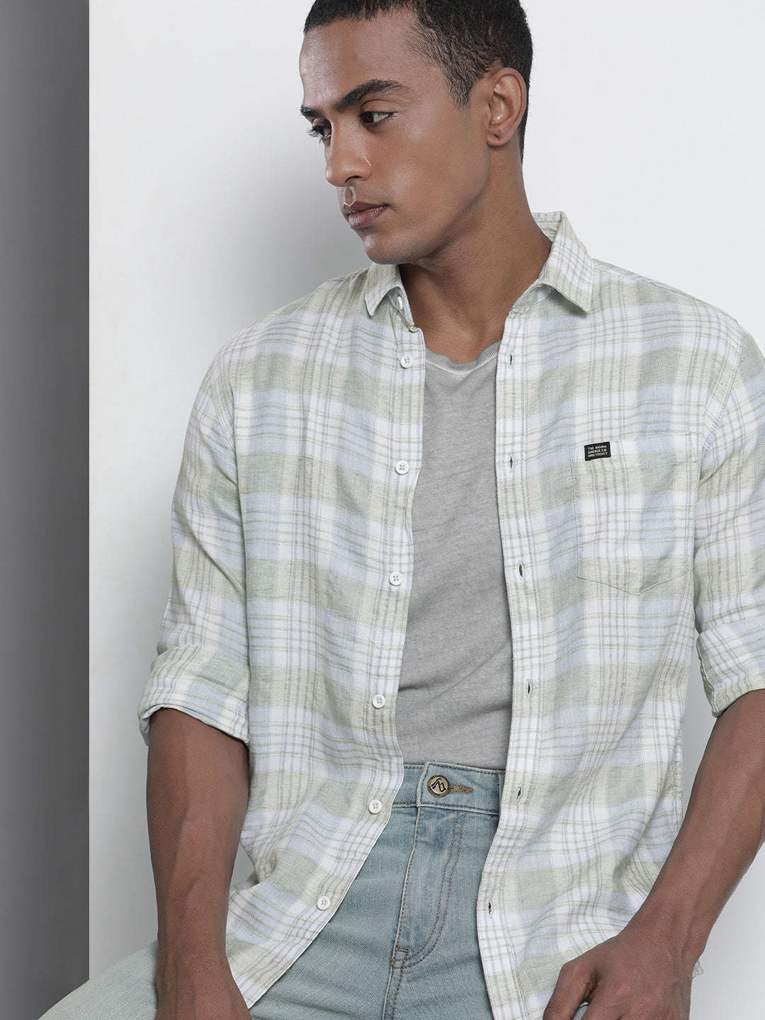 Shop Men Checked Shirt Online.