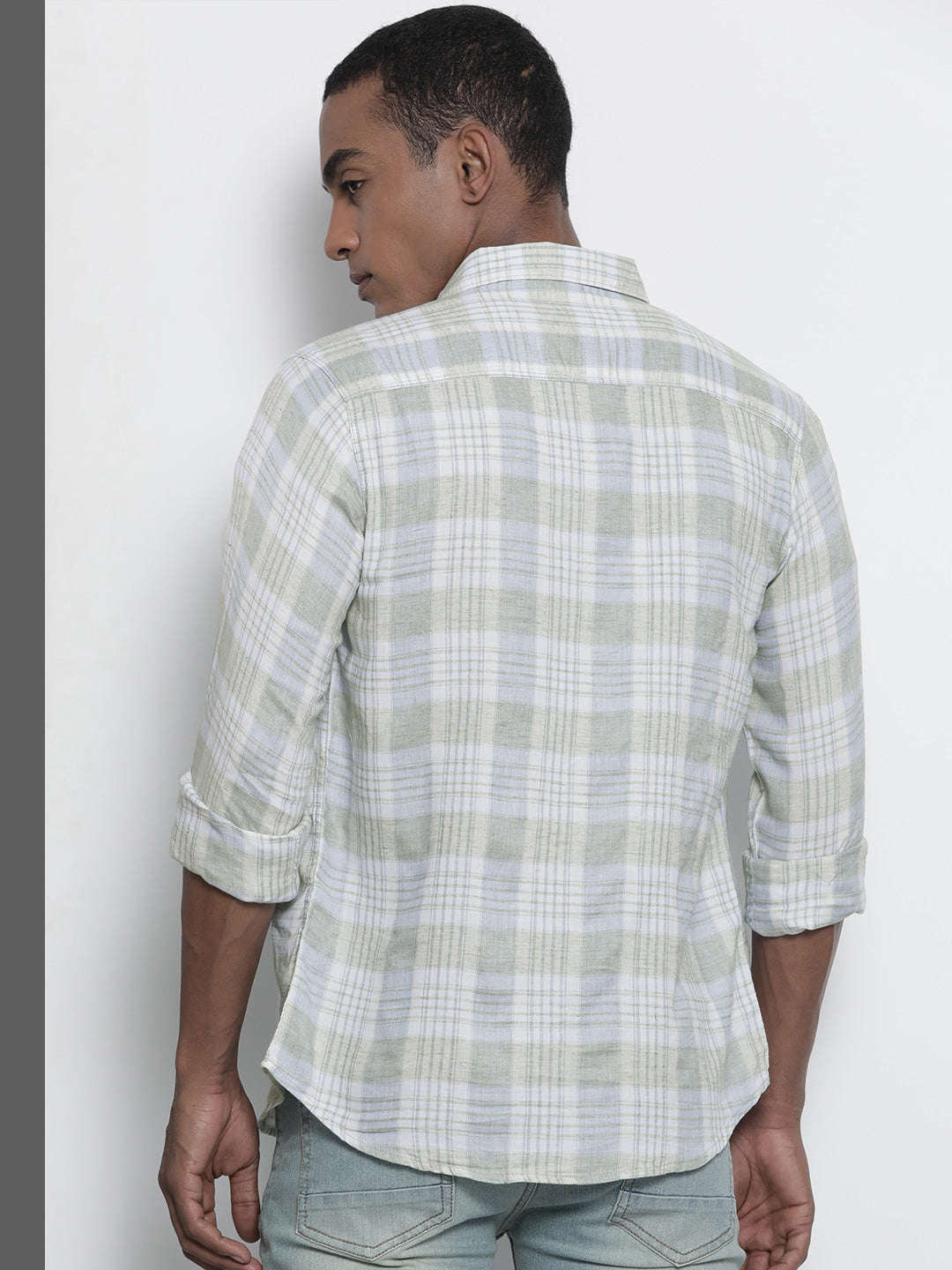 Shop Men Checked Shirt Online.