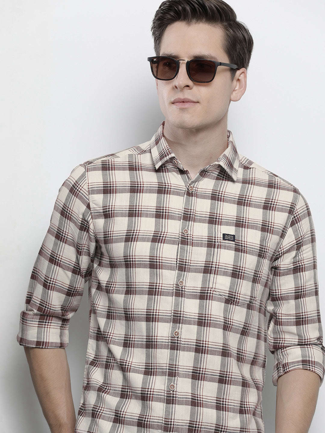 Shop Men Checked Shirt Online.