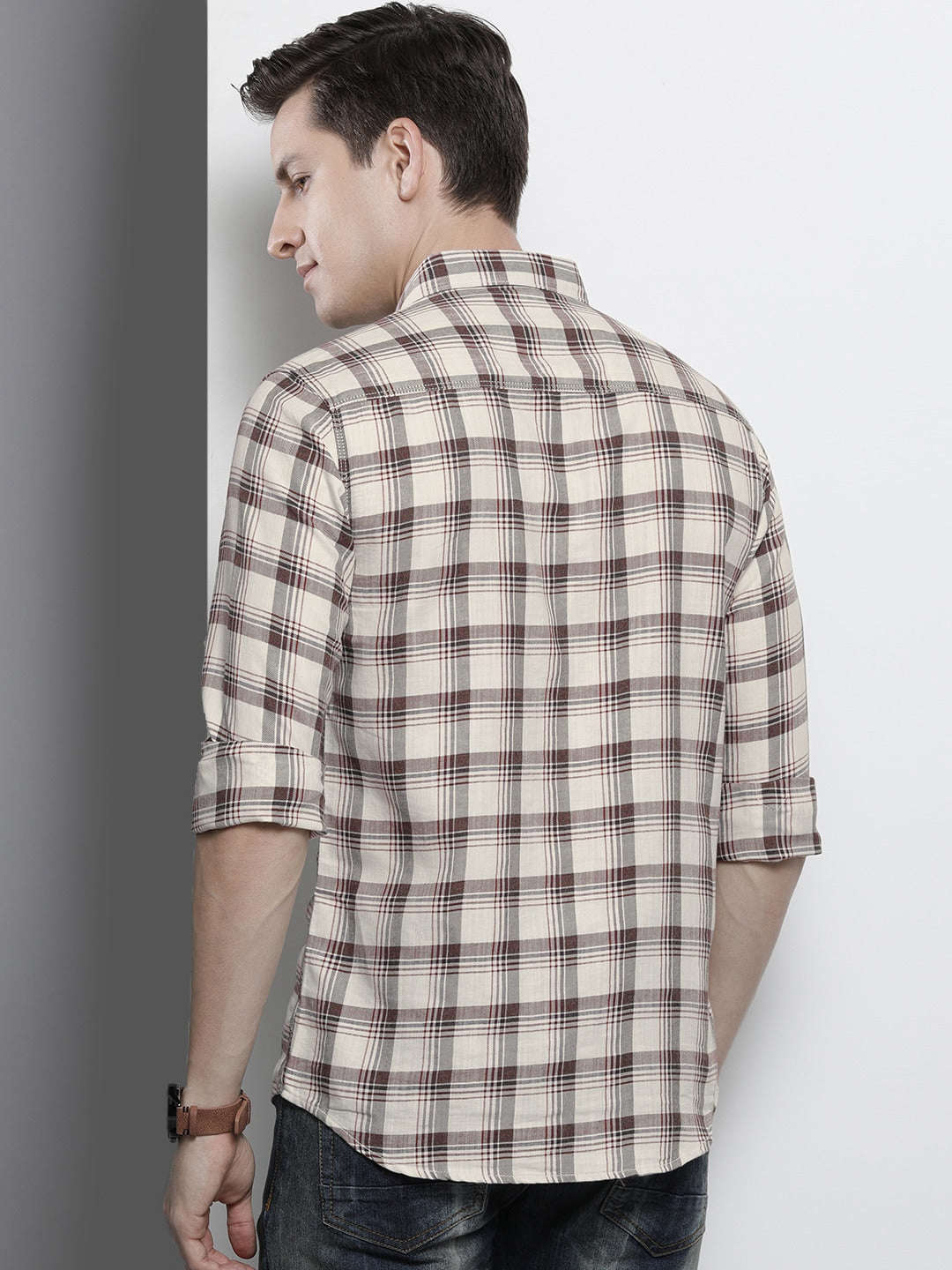 Shop Men Checked Shirt Online.