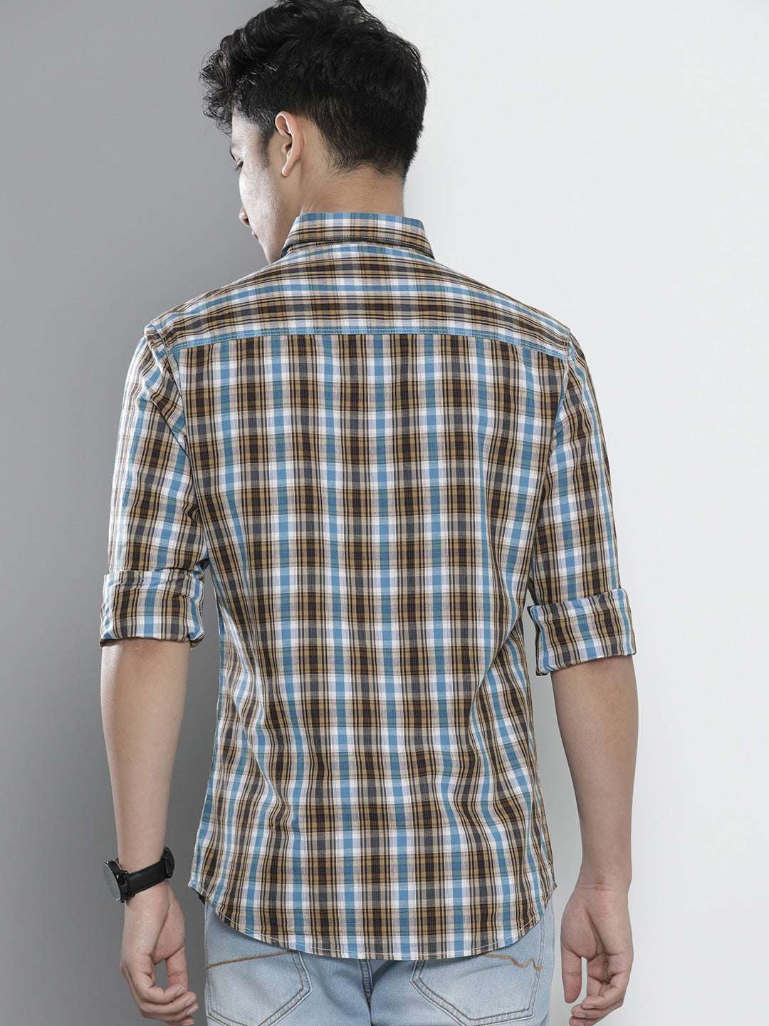 Shop Men Checked Shirt Online.