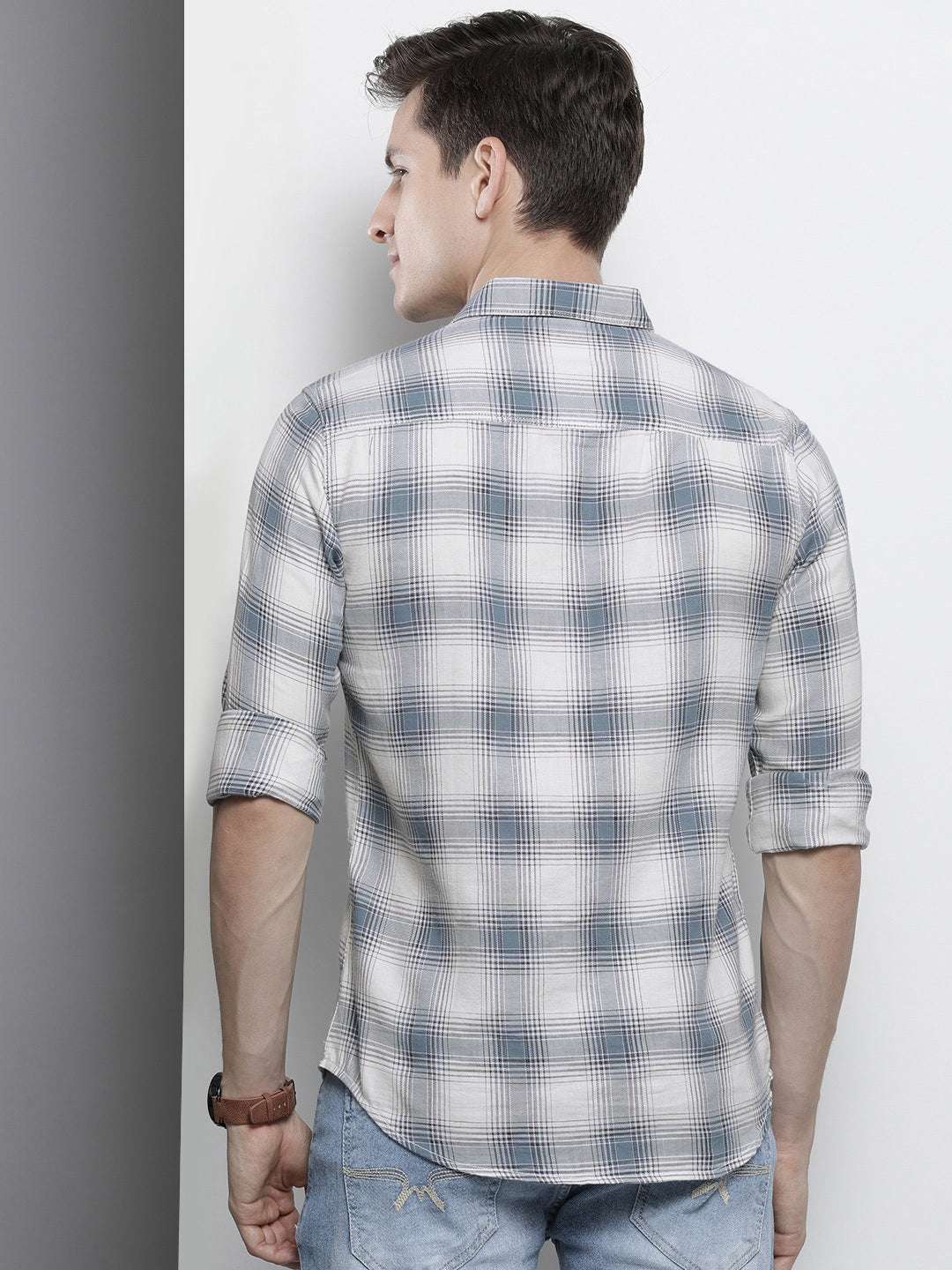 Shop Men Checked Shirt Online.