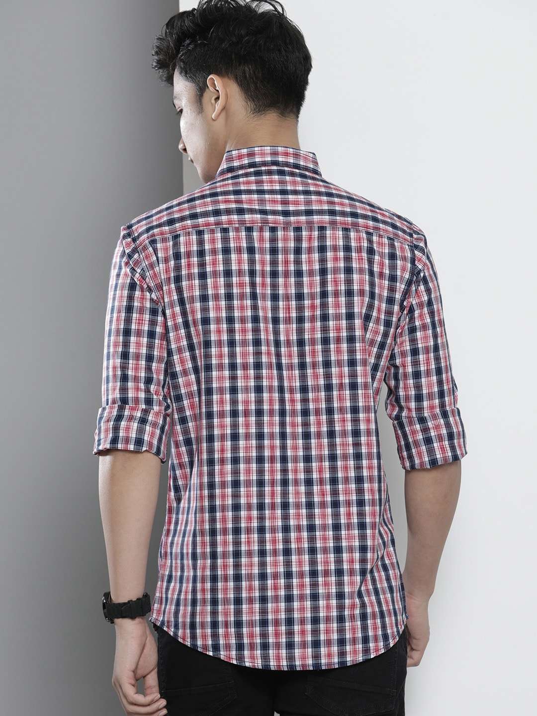 Shop Men Checked Shirt Online.