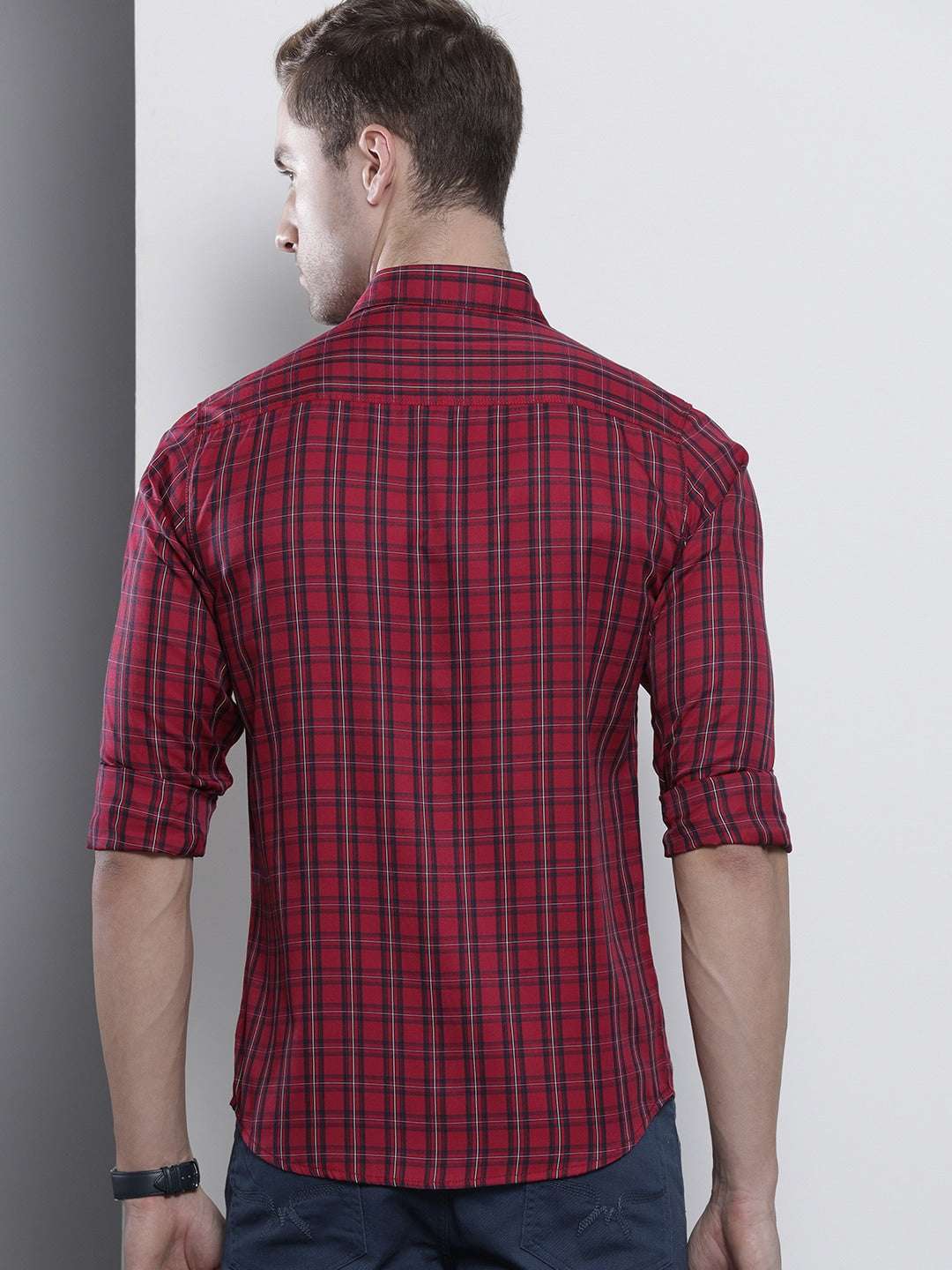 Shop Men Checked Shirt Online.