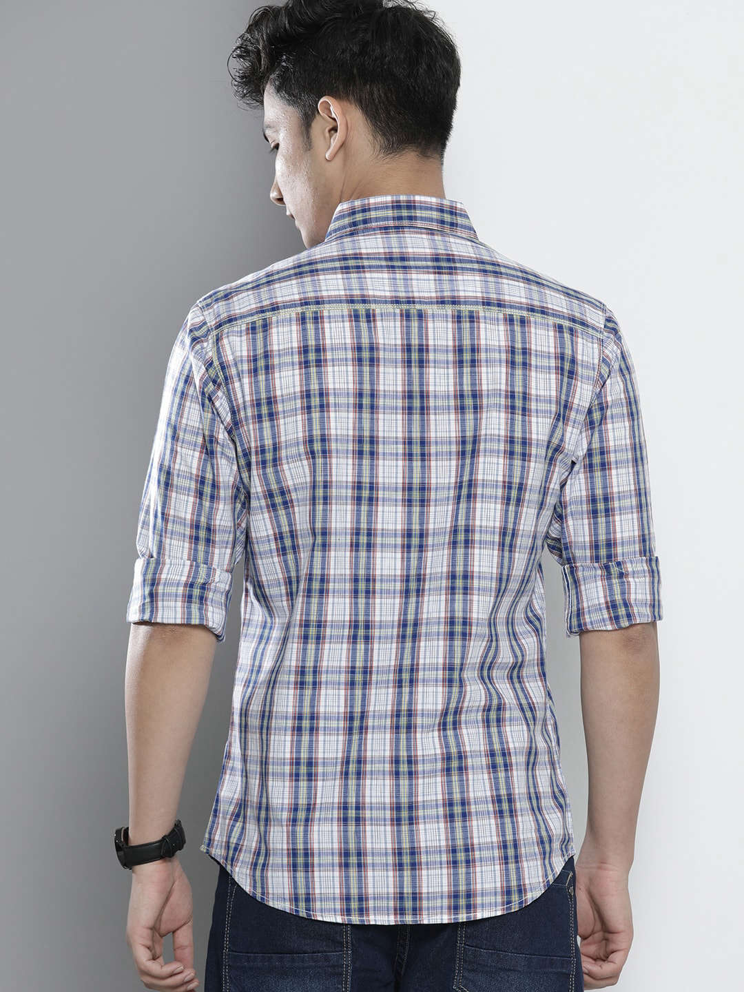 Shop Men Checked Shirt Online.