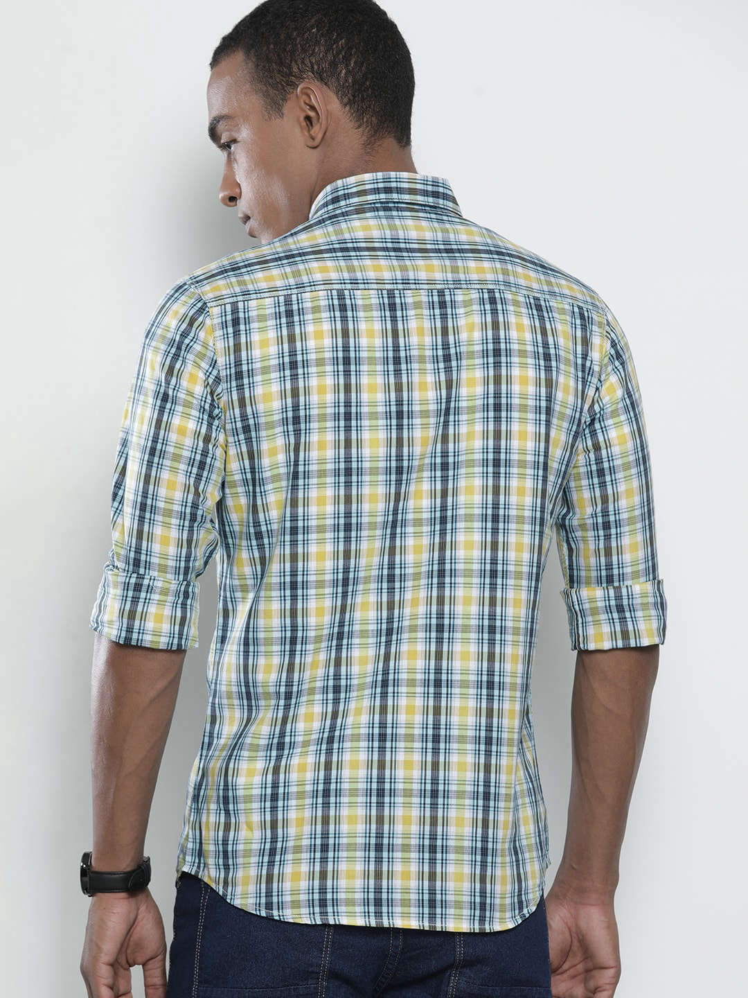 Shop Men Checked Shirt Online.