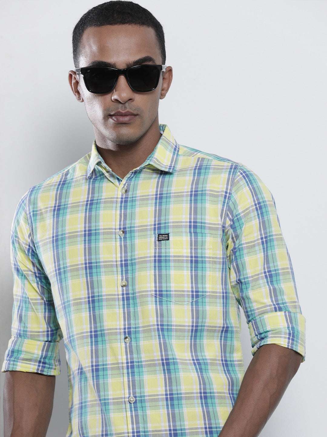 Shop Men Checked Shirt Online.