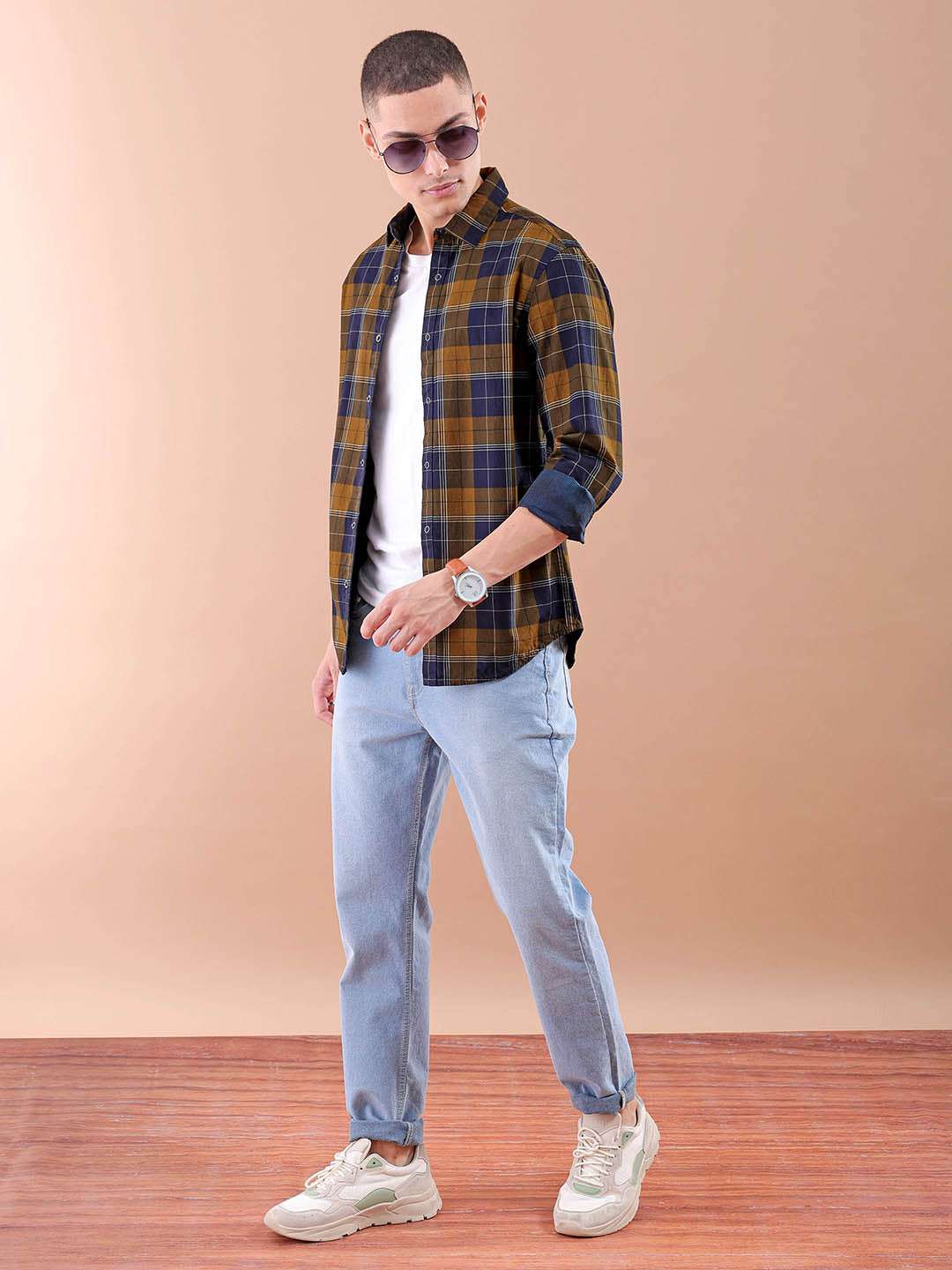 Shop Men Checked Shirt Online.