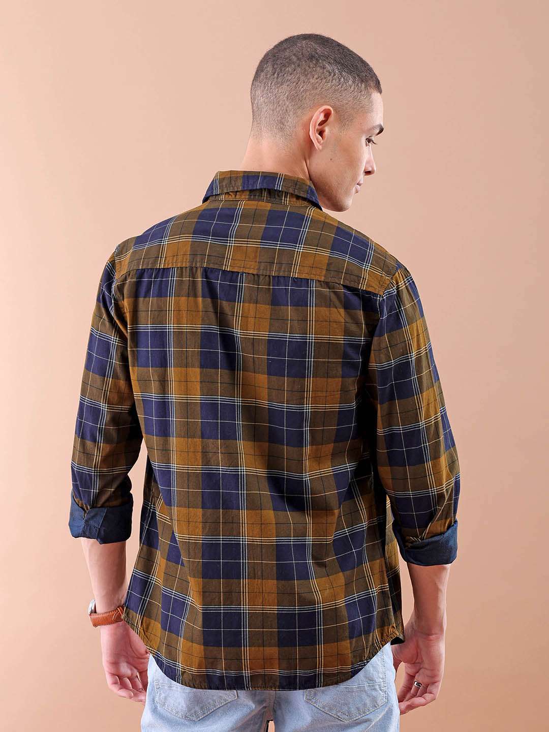 Shop Men Checked Shirt Online.