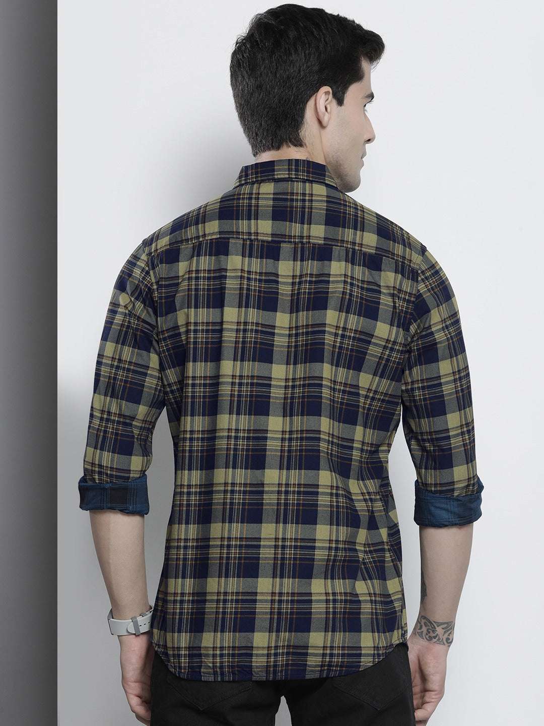 Shop Men Checked Shirt Online.