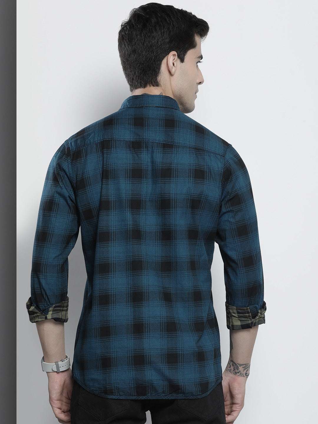 Shop Men Checked Shirt Online.