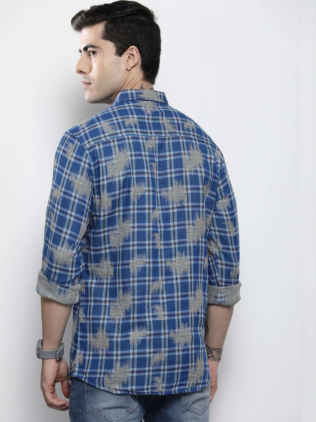 Shop Men Checked Shirt Online.