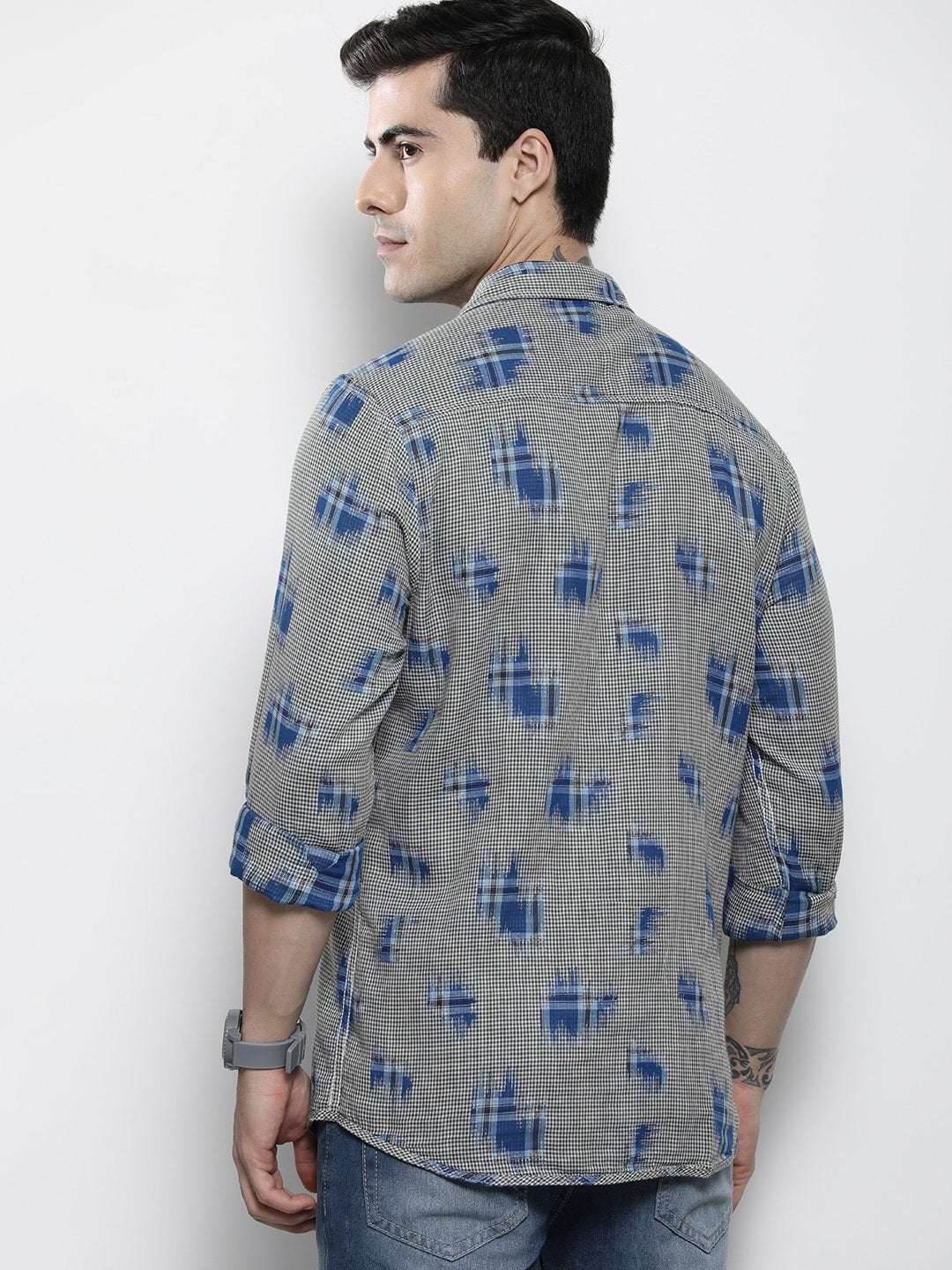 Shop Men Checked Shirt Online.