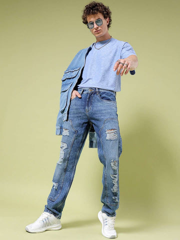 Shop Men Straight Fit Jeans Online.