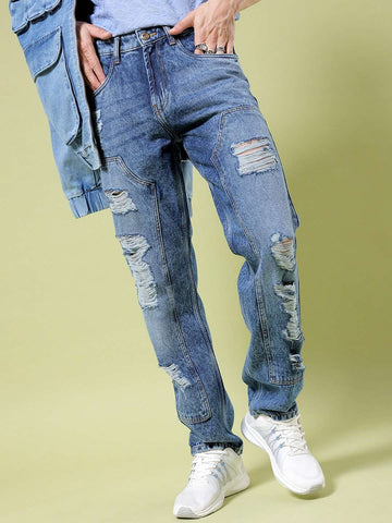 Shop Men Straight Fit Jeans Online.