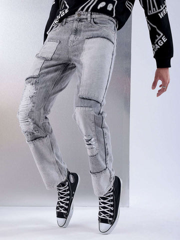 Shop Men Straight Fit Jeans Online.