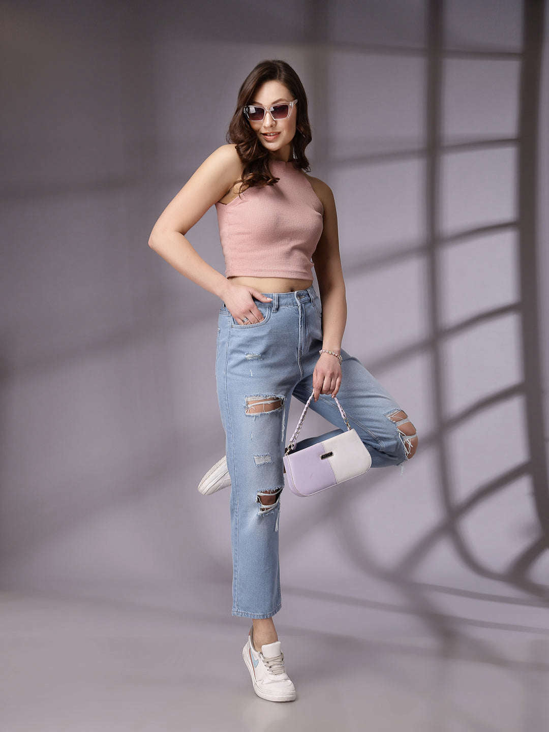 Shop Women Straight Fit Jeans Online.