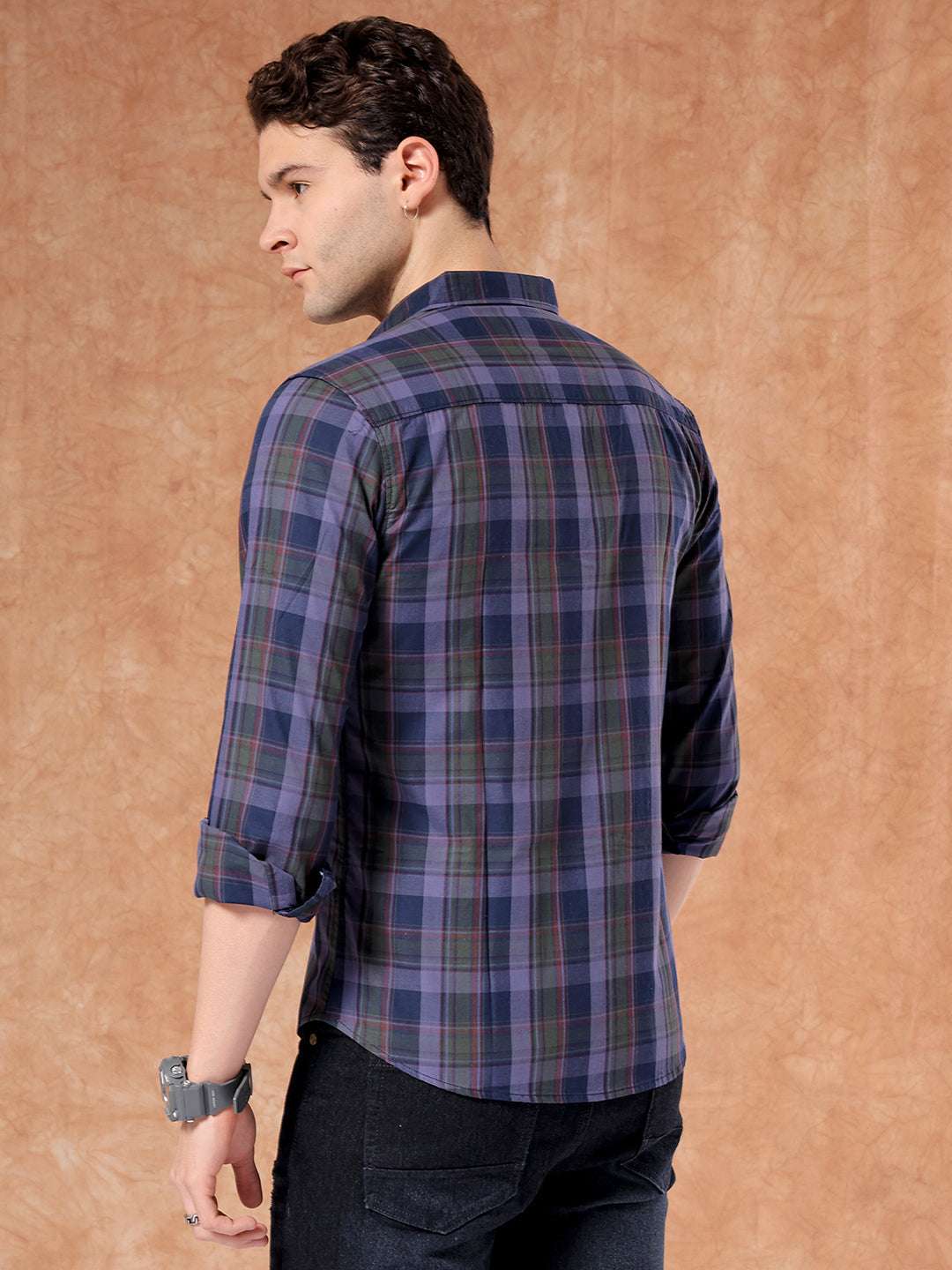 Shop Men Checked Shirt Online.