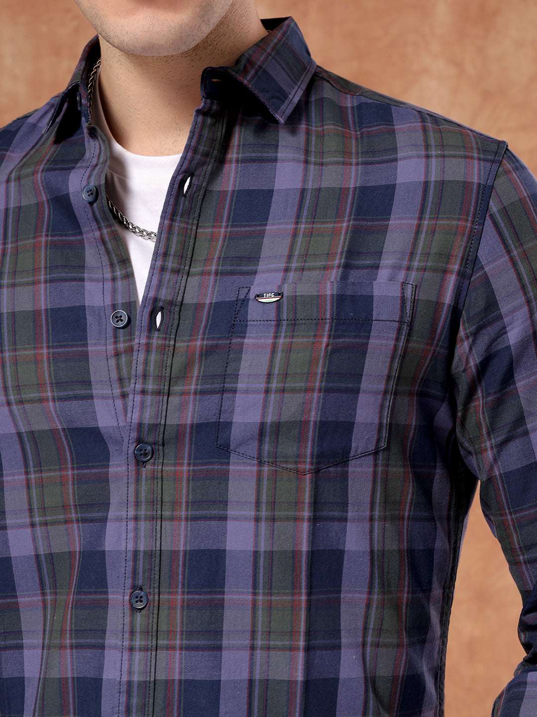 Shop Men Checked Shirt Online.