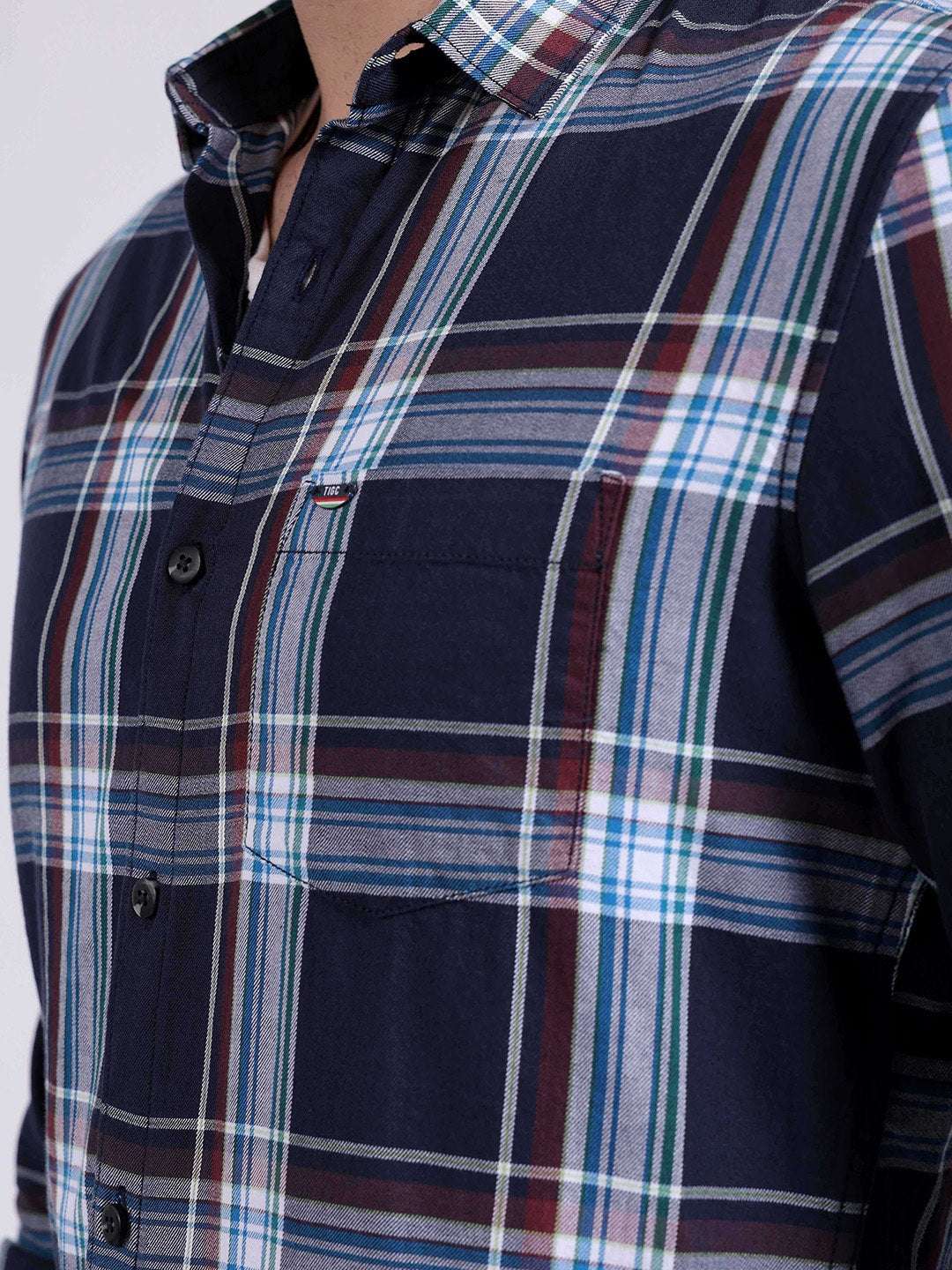 Shop Men Checked Shirt Online.