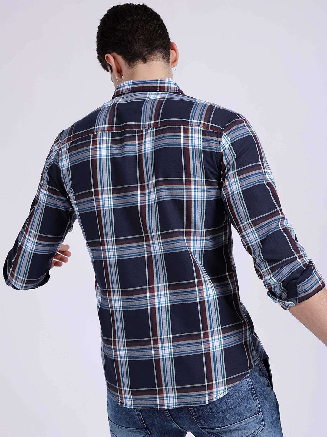 Shop Men Checked Shirt Online.