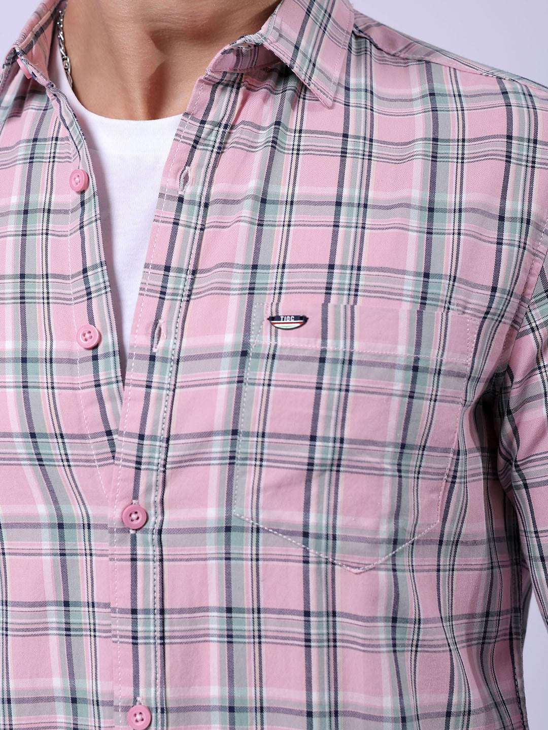 Shop Men Checked Shirt Online.