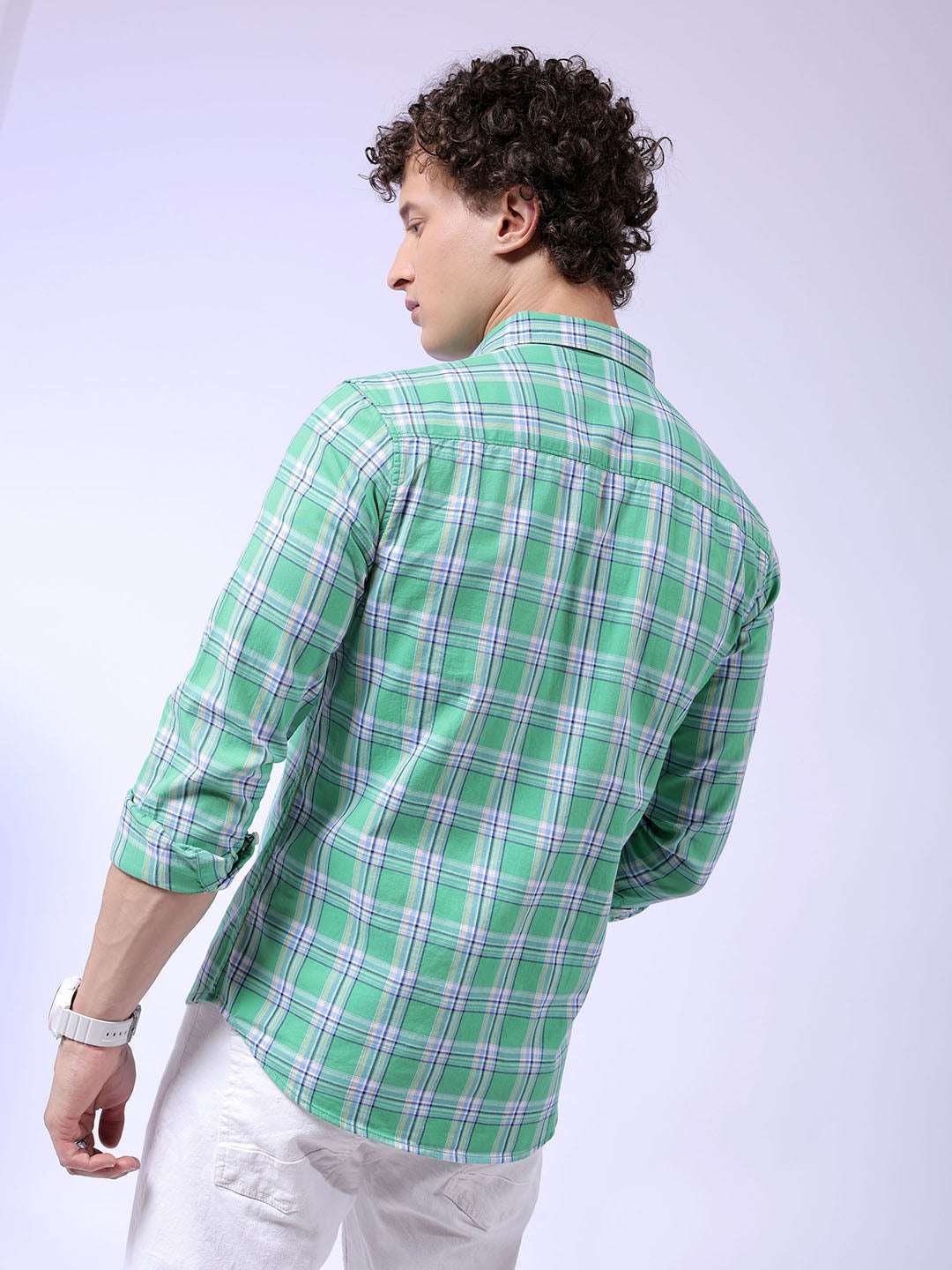 Shop Men Checked Shirt Online.